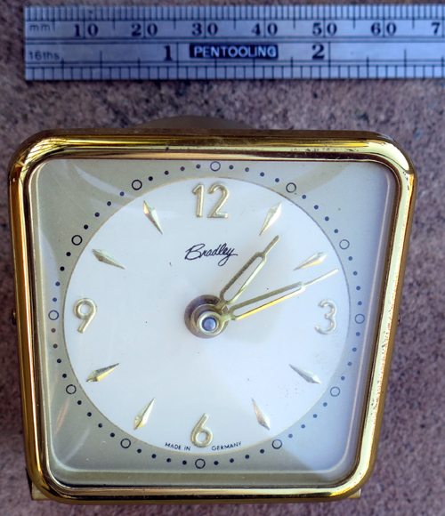 BRADLEY CLOCK FOR FOUNTAIN PEN DESK BASE